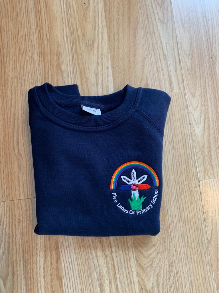 Navy Raglan Sweatshirt – Junior Sizes
